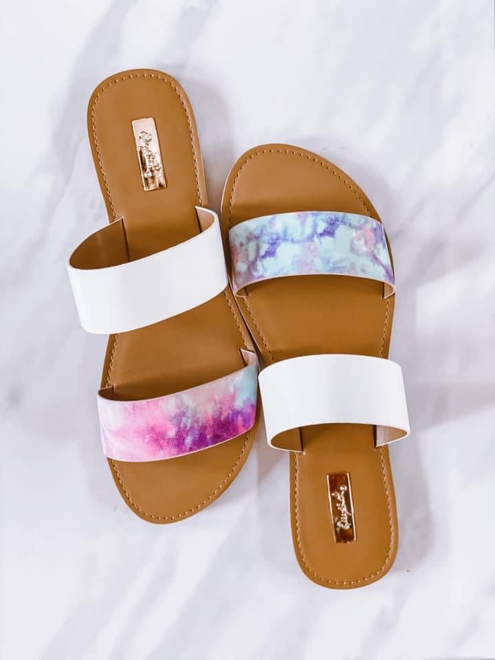 Tie Dye Sandals