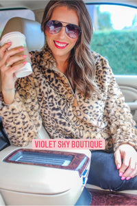 Leopard Goddess Faux Fur Pullover