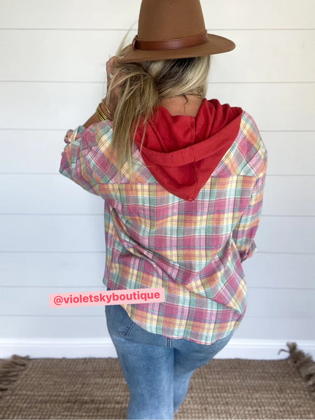 Vivi Plaid Hoodie