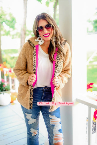 Rhett Shearling Leopard Jacket