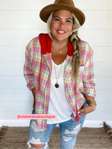 Vivi Plaid Hoodie